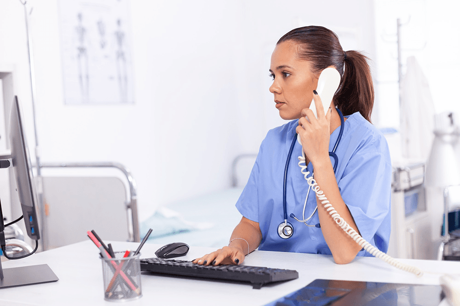 Healthcare professional ready to assist