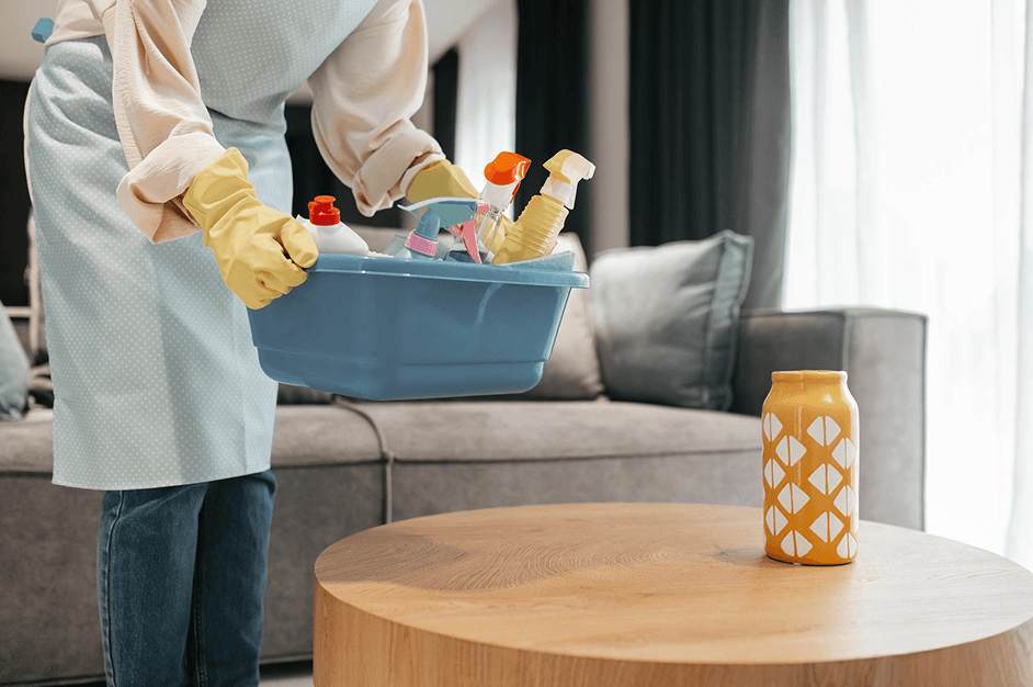 Caregiver supporting a client, conveying care and trust